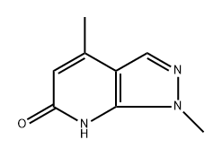 1,4-dimethyl-1H,6H,7H-pyrazolo[3,4-b]pyridin-6-one Struktur