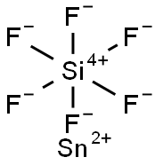 Tin silicofluoride Struktur