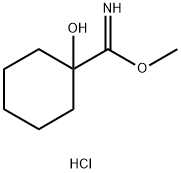 Cyclohexanecarboximidic acid, 1-hydroxy-, methyl ester, hydrochloride (1:1) Struktur