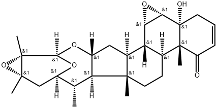 (22R,24S,25S,26R)-6α,7α:16α,26:22,26:24,25-Tetraepoxy-5-hydroxy-5α-ergost-2-en-1-one Struktur