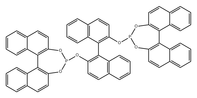 (11BS,11′BS)-4,4′-[(1R)-[1,1′-聯(lián)萘]-2,2′-二基雙(氧基)]雙[二萘酚[2,1-D:1′,2′-F][1,3,2]二氧磷, 752210-44-9, 結(jié)構(gòu)式