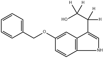 5‐BENZYLOXYTRYPTOPHOL‐Α,Α,Β,Β‐D4 Struktur