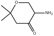 5-amino-2,2-dimethyltetrahydro-4H-pyran-4-one Struktur