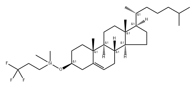 3β-[[(3,3,3-Trifluoropropyl)dimethylsilyl]oxy]cholest-5-ene Struktur