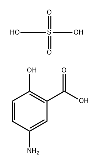 Bis-(5-amino-2-hydroxybenzoic acid) sulfate Struktur