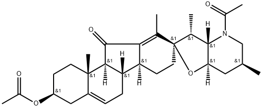 JERVINE, N-ACETYL-, ACETATE Struktur