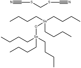 Methylenebis(thiocyanate) with Tributyltin oxide Struktur