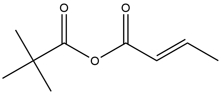 2-Butenoic acid, anhydride with 2,2-dimethylpropanoic acid, (2E)-