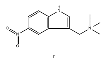 1H-Indole-3-methanaminium, N,N,N-trimethyl-5-nitro-, iodide (1:1)