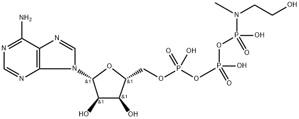 ATP gamma-(N-(2-hydroxyethyl)-N-methyl)amide Struktur