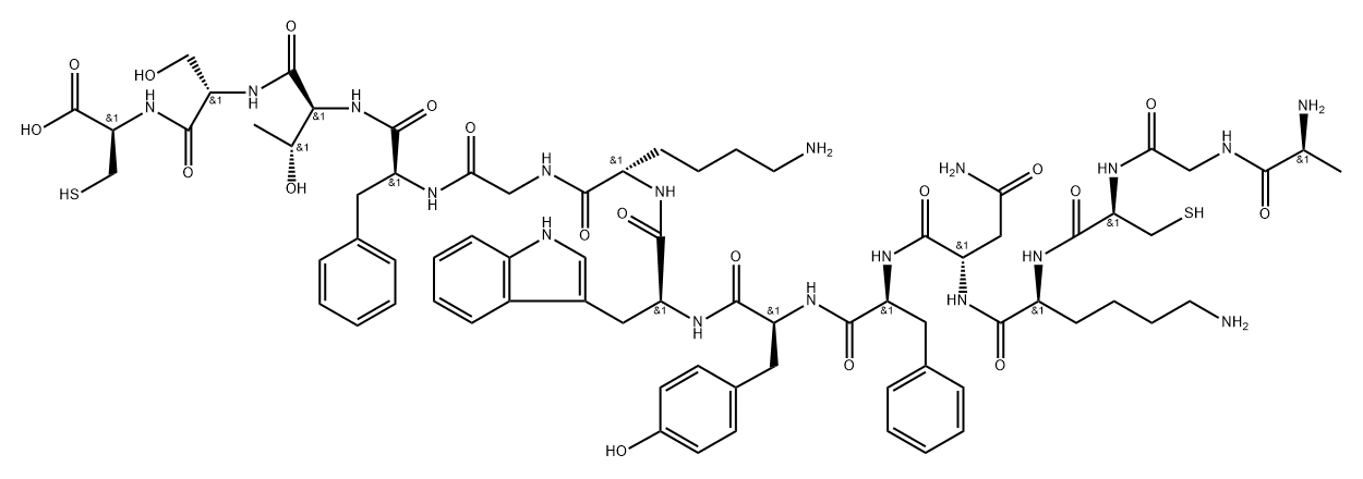 somatostatin 14, Tyr(7)-Gly(10)- Struktur