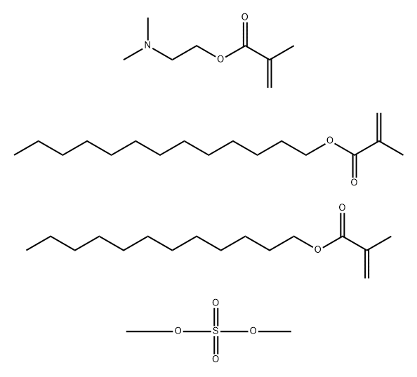 2-Propenoic acid, 2-methyl-, 2-(dimethylamino)ethyl ester, polymer with dodecyl 2-methyl-2-propenoate and tridecyl 2-methyl-2-propenoate, compd. with dimethyl sulfate Struktur