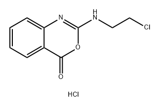 4H-3,1-Benzoxazin-4-one, 2-[(2-chloroethyl)amino]-, hydrochloride (1:1)