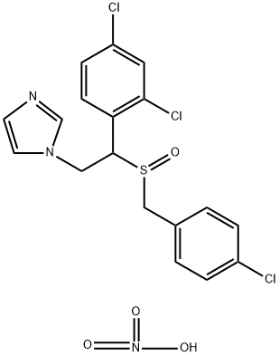 Sulconazole Related Compound A (15 mg) (1-[2-(4-Chlorobenzyl)sulfinyl-2-(2,4-dichlorophenyl)ethyl]-1H-imidazole nitrate) Struktur