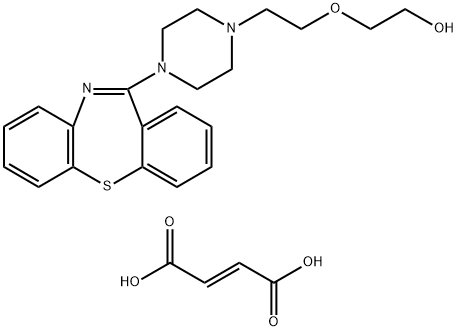 Ethanol, 2-[2-(4-dibenzo[b,f][1,4]thiazepin-11-yl-1-piperazinyl)ethoxy]-, (2E)-2-butenedioate (1:1) Struktur