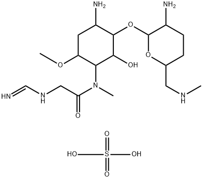 2'-N-Formimidoylistamycin B disulfate tetrahydrate Struktur