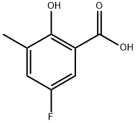 5-Fluoro-2-hydroxy-3-methylbenzoic acid Struktur