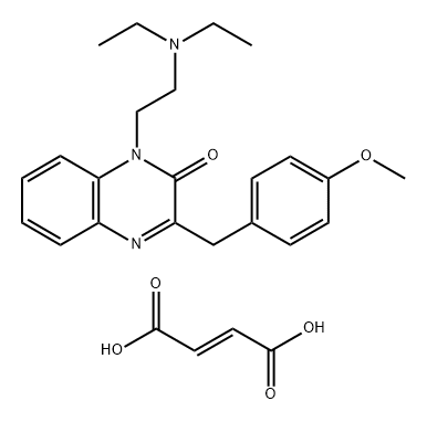 Caroverine fumarate Struktur