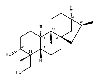 Kaurane-3,18-diol, (3α,4β)- (9CI) Struktur