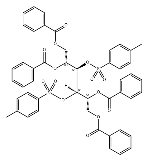 D-Mannitol, 1,2,5,6-hexabenzoate 3,4-bis(4-methylbenzenesulfonate) (9CI) Struktur