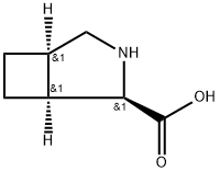 rel-(1R,2S,5S)-3-azabicyclo[3.2.0]heptane-2-carboxylic acid Struktur