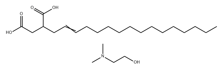 Mono[2-(dimethylamino)ethyl]monohydrogen 2-(hexadec-2-enyl)butanedioate and/or mono[2-(dimethylamino)ethyl]monohydrogen 3-(hexadec-2-enyl)butanedioate Struktur