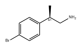 Benzeneethanamine, 4-bromo-β-methyl-, (βR)- Struktur