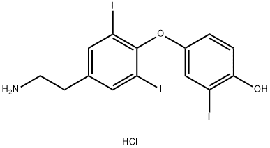 T3AM.HCl,3,3',5-TriiodothyronaMine hydrochloride Struktur