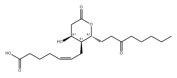 11-dehydro-13,14-dihydro-15-keto-thromboxane B2 Struktur