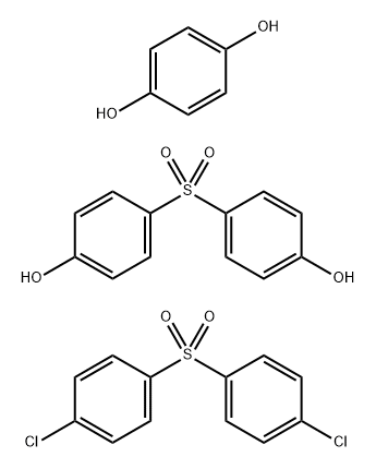 1,4-Benzenediol, polymer with 1,1-sulfonylbis4-chlorobenzene and 4,4-sulfonylbisphenol Struktur