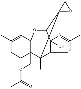 2'-methyl-15-acetoxy-3-hydroxy-12,13-epoxytrichotheceno(3,4-d)oxazole Struktur