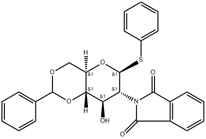 Phenyl 4,6-O-benzylidene-2-deoxy-2-phthalimido-1-thio-beta-D-glucopyranoside Struktur