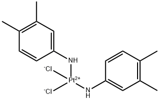 Platinum,dichlorobis(3,4-dimethylbenzenamine)-, (SP-4-2)- Struktur