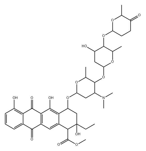 ACLACINOMYCIN Struktur