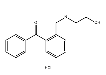 Methanone, [2-[[(2-hydroxyethyl)methylamino]methyl]phenyl]phenyl-, hydrochloride (9CI) Struktur