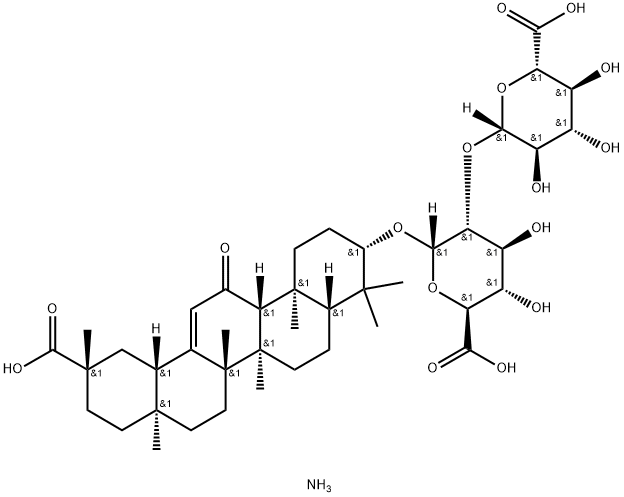 18α-Glycyrrhizic Acid Ammonium Salt Structure