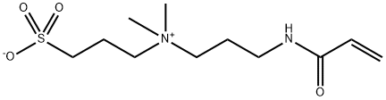 3-[(3-Acrylamidopropyl)dimethylammonio]propane-1-sulfonate Struktur