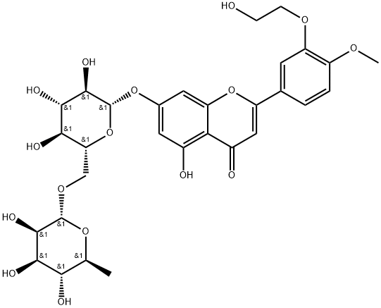 3'-O-(β-Hydroxyethyl)diosMin Struktur