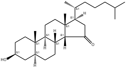 3-hydroxy-5-cholestan-15-one Struktur