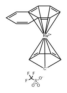 [(Cp)Ru(eta6-naphthalene)]OTf Struktur