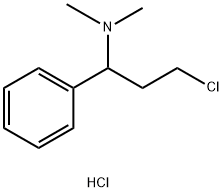 3-chloro-N,N-dimethyl-1-phenylpropan-1-amine hydrochloride Struktur