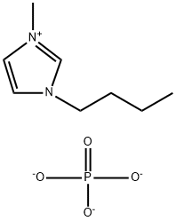 1H-Imidazolium, 3-butyl-1-methyl-, phosphate (3:1) Struktur