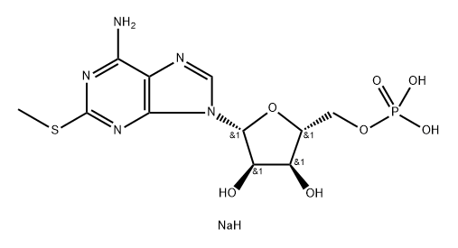 2 MeS AMP bis-sodium Struktur