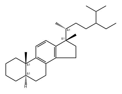 C29 RING-C MONOAROMATIC STERANE (5BETA(H),10BETA(CH3)/5A(H),10A(CH3)) Struktur