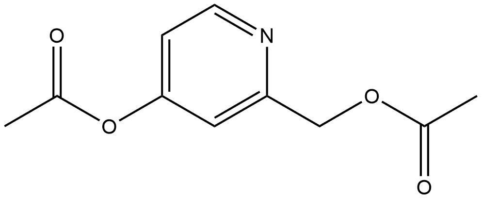 2-Pyridinemethanol, 4-(acetyloxy)-, 2-acetate Struktur