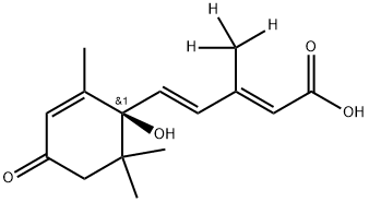 (+)-trans,trans-Abscisic Acid-d3 Struktur