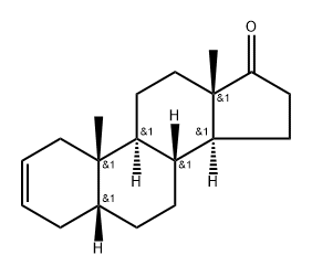 Androst-2-en-17-one, (5β)- Struktur