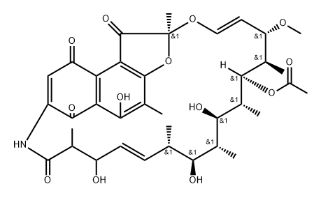 16,17-dihydro-17-hydroxyrifamycin S Struktur