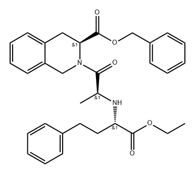 Quinapril Benzyl ester Struktur