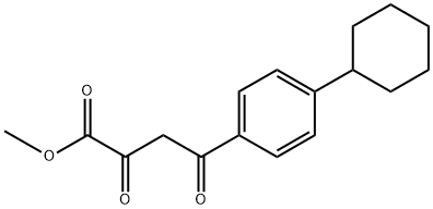 Benzenebutanoic acid, 4-cyclohexyl-α,γ-dioxo-, methyl ester Struktur